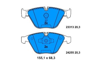 FREN BALATASI ÖN BMW 3  E90 E91 E92 E93 BMW 5  F10 F11 BMW X1  E84 S DRIVE X DRIVE resmi