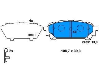 FREN BALATASI ARKA FORESTER 02>08 IMPREZA 00>07 resmi