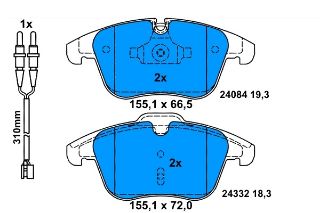 FREN BALATASI ÖN 407 04> 508 10> / C5 08> resmi