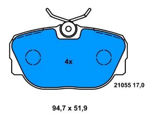 FREN BALATASI ÖN MERCEDES W201 190 86>93 resmi