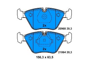 FREN BALATASI ÖN MG ZT / BMW 5  E34 BMW 7  E32 M3 E30 M3 E36 M3 E46 M5 E34 BMW Z3  1998>1999 3.2 resmi