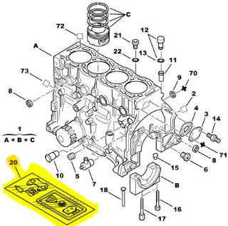 MOTOR ÜST TAKIM CONTA  XU10J4R (2.0 16V) 306 406 605 806 XSARA XANTIA II XM II EVASION resmi