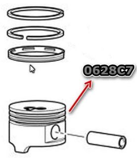 PİSTON 78,50MM STD 106 206 306 307 1.6 16V TU5JP4 resmi