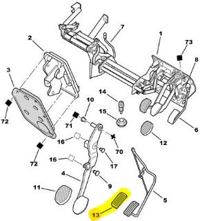 GAZ PEDAL LASTİĞİ (SİPARİŞE KAPALI)  PEUGEOT 97-00 resmi