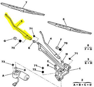 ÖN  SİLECEK KOLU SAĞ 306 DEDEKTORLU resmi
