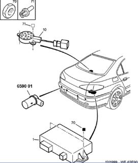 PARK SENSÖRÜ   307 607 C5 resmi