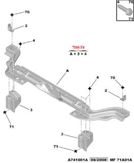 ÖN PANEL TRAVERSİ B.M BİPPER / NEMO 08- resmi