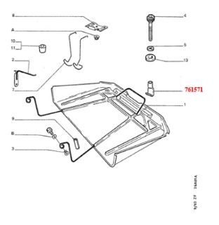 STEPNE KANCASI  PEUGEOT 97-00 resmi