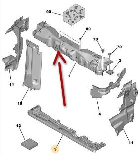 ÖN PANEL ÜST TRAVERSİ B.M 301 13- resmi