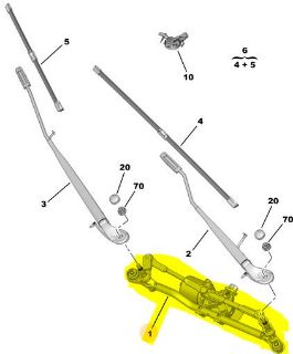 ÖN  SİLECEK MOTORU CACTUS resmi