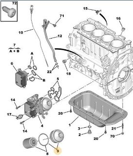 YAĞ FİLTRE KAPAĞI DV5RD CORSA F 20- resmi