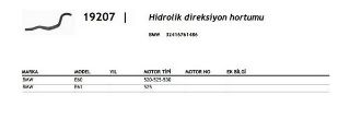 HİDROLİK DİREKSİYON HORTUMU  E60 resmi