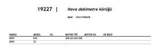 HAVA DEBİMETRE KÖRÜĞÜ E46 320 323 325 328 Z3 resmi