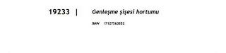 GENLEŞME DEPO HORTUMU  E60 resmi