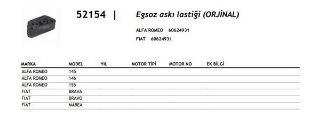 EGSOZ ASKI LASTİĞİ  ALFA 145  46  155 BRAVA • BRAVO I • MAREA resmi