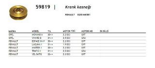 KRANK KASNAĞI MASTER MOVANO 00> 2.2 DCI VİVARO resmi