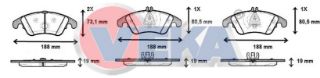 FREN BALATA ÖN MERCEDES C SERISI (W204) C 220 CDI 2007-2014/ C 320 CDI 2007-/ E SERISI (W212) E 180 2009-/ E 200 2009-/ E 220 CDI 2009-/ E 250 CDI 2009-/ CLS (C218) CLS 350 CDI 2012-/CLS 250 CDI 2012- resmi