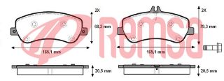 FREN BALATA ÖN MERCEDES GLK SERISI (X204) 250 CDI 20.50MM 2008- / (X204) 300 2008-/ (X204) 350 2008-/ (X204) 200 CDI 2008- / (X204) 320 CDI 2008- resmi