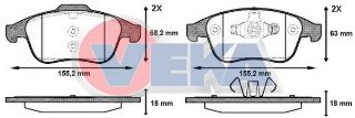 FREN BALATA ÖN RENAULT LAGUNA III (BT0/1) 2.0 DCI 2007-/ 2.0İ 16V 2007- / MEGANE III 2.0 DCI 2008-2015/ LATITUDE 1.5 DCI 2011-/ 2.0 DCI 2011-/ SCÉNIC III 1.6İ 16V 2009-/ 1.5 DCI 2009- resmi