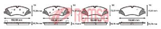 FREN BALATA ÖN LAND ROVER DISCOVERY IV 3.0 TD - 3.0 -5.0 18.70MM 2010-/ R.ROVER SPORT 2.7 TD - 3.0 TD - 3.6 TD - 4.2 - 4.4 2005-2013 resmi