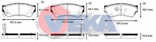 FREN BALATA ARKA İKAZLI 17.8MM 5 SERISI (F10) 525 D - 520 İ  - 520 D 2010-/ 5 SERISI (E60) 530 D - 520 İ - 530 İ 2003-2010/ X3 (F25) XDRİVE 2.0İ 10-/ X4 (F26) XDRİVE 2.0 D 14- / İ8 (I12) HYBRID 14-20 resmi