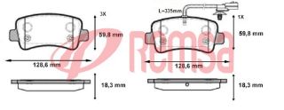FREN BALATA ARKA FISLI RENAULT MASTER III (FV) 2.3 DCI 18.30MM 2010- / MASTER III (FV) 2.5 DCI 2010- / OPEL MOVANO B 2.3 DCI 2010- resmi