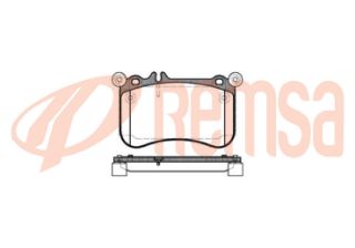 FREN BALATA ÖN İKAZLI MERCEDES S SERISI (W221) S 500 18.00MM 2005-2013 / S SERISI (W222,V222,X222) S 500 2013- / CLS (C218) CLS 500 2012- resmi
