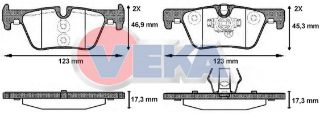 FREN BALATA ARKA BMW 1 SERISI (F20,F21) 116 İ 2010-/ 118 İ 2010-/ 116 D 2010-/ 120 D 2010-/ 3 SERISI (F30) 320 D 2011-/ 318 İ 2011-/ 316 İ 2011-/ 330 Xİ 2011- resmi