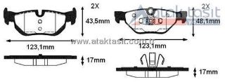 FREN BALATA ARKA İKAZLI BMW 1 SERISI (E81) 116 İ 2004-2012/ 120 İ 2004-2012/ 1 SERISI (E87) 118 İ 2003-2012/ 118 D 2003-2012/ 3 SERISI (E90) 316 Tİ 2005-2011/ 320 İ 2005-2011/ 318 D 2005-2011 resmi