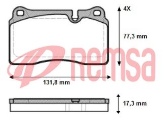 FREN BALATA ÖN LAND ROVER RANGEROVER III 3.0 TD 6 2002-2012 resmi