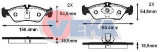 FREN BALATA ÖN CITROEN C4 PICASSO II 1.6 HDI 2013- / C4 PICASSO II 1.6 VTI 2013- resmi