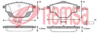 FREN BALATA ARKA CITROEN C4 PICASSO II 1.6 HDI 2013-/ C4 PICASSO II 1.6 VTI 2013-/ PEUGEOT 308 II 2.0 HDI 2014-/ 5008 II 1.6 HDI 2014- resmi