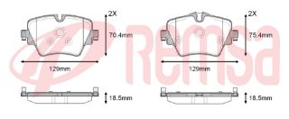 FREN BALATA ÖN 18.50MM BMW 2 (F45) 218 İ - 220 D 2014-/ 3 (G20) 320İ- 320D 2018-/ 5 (G30, F90) 520 D 2016-/ X1 (F48) 2.0 D 2014-/ MİNİ COOPER CLUBMAN (F54) 1.5İ 2014-/ COUNTRYMAN (F60) 1.5 D-1.6 2016- resmi