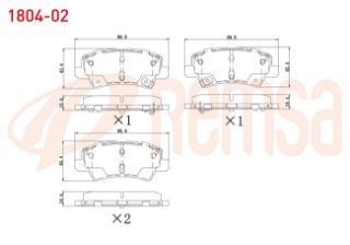 FREN BALATA ARKA İKAZLI 14,7MM KİA PICANTO (JA) 1.0 MPI - 1.25 MPI 2017- resmi