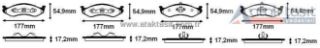 FREN BALATA ÖN JEEP GRAND CHEROKEE I (ZJ) 2.5 TD 17.20MM 1991-1999 / GRAND CHEROKEE I (ZJ) 4.0 1991-1999 / WRANGLER I (YJ,SJ) 4.0 1986-1996 resmi
