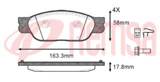 FREN BALATA ÖN JAGUAR S TYPE (CCF) 2.5 V6 17.80MM 1999-2009 resmi