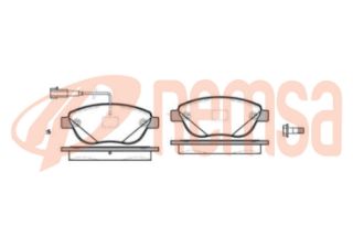 FREN BALATA CIFT FISLI ÖN FIAT DOBLO (152,263) 1.3 MJT 19.00MM 2010- resmi