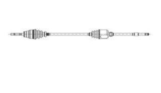 X AKS ÖN SOL MASTER II-MOVANO 2.5D-2.8DTI 98-01 ABS Lİ resmi