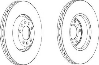 FREN DİSKİ ÖN 330 68 30 5 P407 2.2-2.2 16V-2.2HDI-2.7HDI-3.0-P407 2.2-2.2 16V-2.7HDI-3.0-C6 2.2 HDI resmi