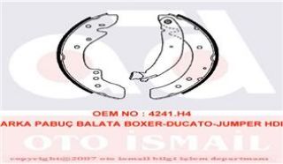 ARKA PABUÇ BALATA BOXER 94-4.02 DUCATO 94-2.02 JUMPER 94-2.02 1400KG 254X57 resmi