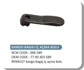 BAGAJ İÇ AÇMA KOLU RENAULT KANGO resmi