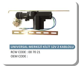 MERKEZI KİLİT MOTORU ÜNİVERSAL 2 FIS 12V (TABANCA TIP) resmi