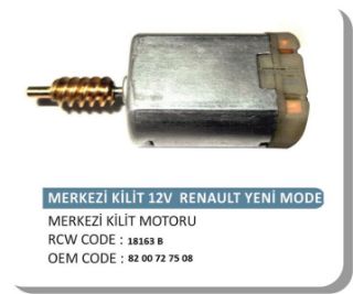 MERKEZİ KİLİT MOTORU PİRİNÇ DİŞLİLİ RENAULT KANGO MASTER DACİA KAPI KİLİT MOTORU resmi