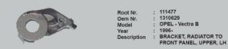 RADYATÖR ÜST BAÐLANTI AYAÐI SOL  VECTRA-B     1310629 resmi