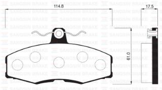 ÖN BALATA FAVORIT 1.3 88-97 FORD SIERRA 1.3 1.6 2.0 86-93 GDB473 resmi