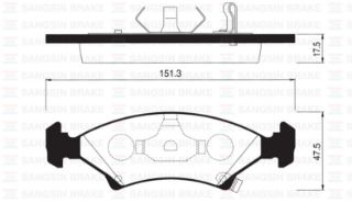 ÖN BALATA SEPHIA 1.5I 16V-1.8I 16V 96-98 GDB3224-GDB3096 resmi