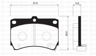 ÖN BALATA MAZDA 323 GDB1024-GDB3262-GDB3206 resmi