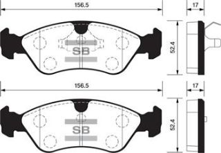 ÖN BALATA ASTRA F 91-98 CALIBRA-OMEGA-VECTRA A 1.8-2.0 88-95 GDB891-GDB1300-GDB3116 resmi