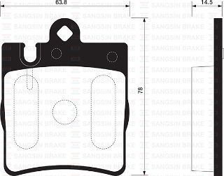 ARKA BALATA MERCEDES W203 02-07 S203 02-07 CL203 01-6.11 C209 02-09 R171 04-11 GDB1421 resmi