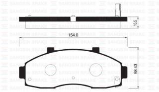 ÖN BALATA PREGİO 2.5D 95-04 PREGİO 2.7D 97 GDB3263 resmi